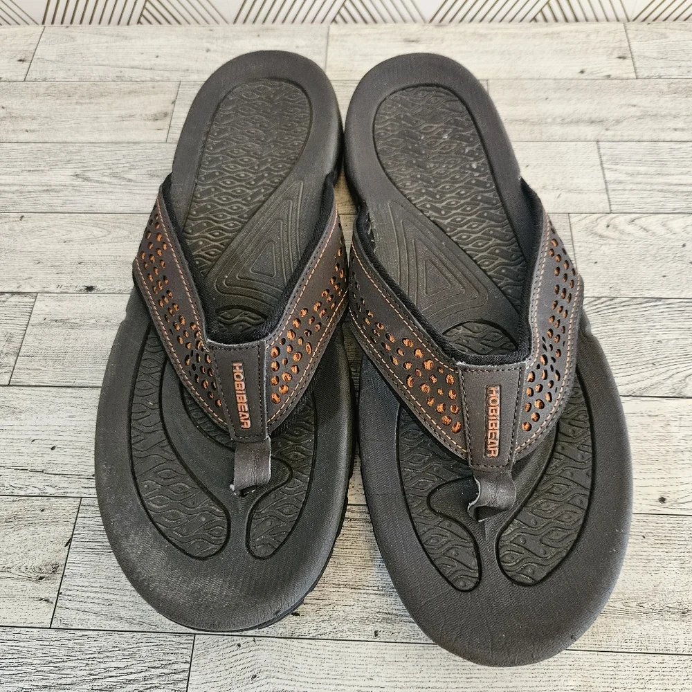 HOBIBEAR Mens Ramble Lite Flip Flop Thong Sandals Size 12US 46 EU